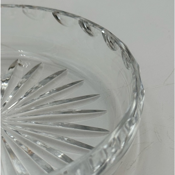 Waterford Crystal 5" Bottle Coaster,  Champagne Wine Bottle Coaster Vanity Tray - Picture 5 of 9